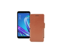 Купить - чехол для смартфона  Чехол-книга из экокожи для телефона Asus ZenFone life (L1) ZA550KL Коричневый