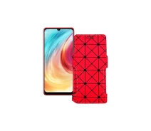 Купить - чехол для смартфона  Чехол-книга из экокожи для телефона Blackview A80 2020 Красный ромб