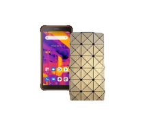 Купить - чехол для смартфона  Чехол-флип из экокожи для телефона Blackview BV6600 2021 Золотой ромб.