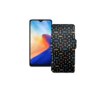 Купить - чехол для смартфона  Чехол-книга из экокожи для телефона Blackview A80s 2021 Фэшн черный