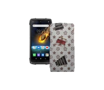 Купить - чехол для смартфона  Чехол-флип из экокожи для телефона Blackview BV6900 Луи-Витон-белый