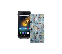 Купить - чехол для смартфона  Чехол-флип из экокожи для телефона Blackview BV6900 Круги-цветные