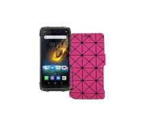 Купить - чехол для смартфона  Чехол-книга из экокожи для телефона Blackview BV6900 Розовый ромб