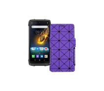 Купить - чехол для смартфона  Чехол-книга из экокожи для телефона Blackview BV6900 Фиолетовый ромб