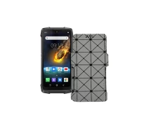 Купить - чехол для смартфона  Чехол-книга из экокожи для телефона Blackview BV6900 Серый ромб