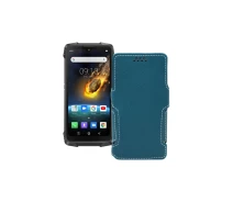 Купить - чехол для смартфона  Чехол-книга из экокожи для телефона Blackview BV6900 Тм. Бирюзовый