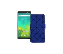 Купить - чехол для смартфона  Чехол-книга из экокожи для телефона BlackBerry Evolve Синий ромб