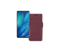 Купить - чехол для смартфона  Чехол-книга из экокожи для телефона Vivo X27 Бордовый