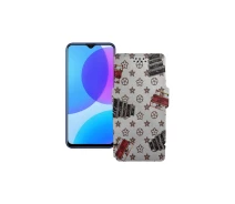 Купить - чехол для смартфона  Чехол-книга из экокожи для телефона Vivo U3 Луи-Витон-белый