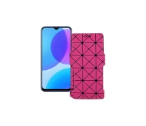 Купить - чехол для смартфона  Чехол-книга из экокожи для телефона Vivo U3 Розовый ромб