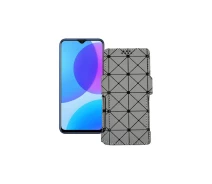 Купить - чехол для смартфона  Чехол-книга из экокожи для телефона Vivo U3 Серый ромб