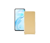 Купить - чехол для смартфона  Чехол-флип из экокожи для телефона Vivo X30 Бежевый