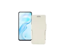 Купить - чехол для смартфона  Чехол-книга из экокожи для телефона Vivo X30 Белый