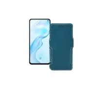 Купить - чехол для смартфона  Чехол-книжка из экокожи для телефона Vivo X30 Тм. Бирюзовый
