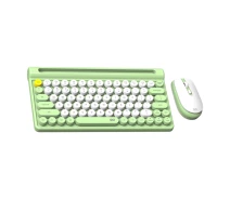 Купить - клавиатуру  Комплект беспроводной клавиатуры и USB мышки Fantech Go WK897 по Bluetooth и USB адаптеру на частоте 2.4GHz с чувствительностью 800-1600 DPI Green