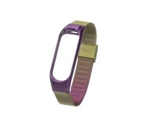 Купить - аксессуар к смарт-чсасам  Ремешок Milanese Loop Gradient для Xiaomi Mi Band 3 / 4, Violet-Green