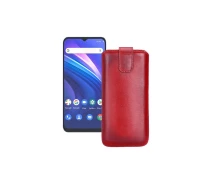 Купить - чехол для смартфона  Вытяжка из кожи для телефона Cubot P80 Красный