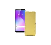 Купить - чехол для смартфона  Чехол-флип из экокожи для телефона Cubot Power Золотой
