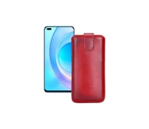 Купить - чехол для смартфона  Вытяжка из экокожи для телефона Honor 50 Lite Красный