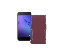 Купить - чехол для смартфона  Чехол-книга из экокожи для телефона Honor 6A Бордовый