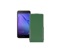 Купить - чехол для смартфона  Чехол-флип из экокожи для телефона Honor 6A Pro Темно-зеленый