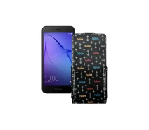Купить - чехол для смартфона  Чехол-флип из экокожи для телефона Honor 6A Pro Фэшн черный