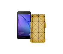 Купить - чехол для смартфона  Чехол-книга из экокожи для телефона Honor 6A Pro Золотой ромб