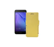 Купить - чехол для смартфона  Чехол-книга из экокожи для телефона Honor 6A Pro Золотой