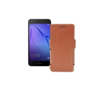 Купить - чехол для смартфона  Чехол-книга из экокожи для телефона Honor 6A Pro Коричневый