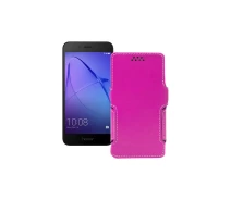Купить - чехол для смартфона  Чехол-книга из экокожи для телефона Honor 6A Pro Розовый