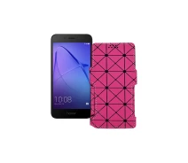 Купить - чехол для смартфона  Чехол-книга из экокожи для телефона Honor 6A Pro Розовый ромб