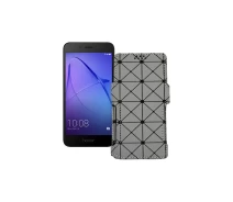 Купить - чехол для смартфона  Чехол-книга из экокожи для телефона Honor 6A Pro Серый ромб