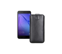 Купить - чехол для смартфона  Вытяжка из экокожи для телефона Honor 6A Pro Черный