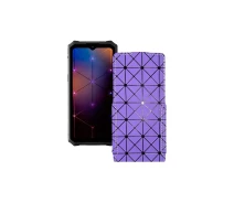Купить - чехол для смартфона  Чехол-флип из экокожи для телефона Hotwav Cyber ​​13 Pro Фиолетовый ромб