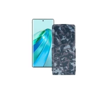 Купить - чехол для смартфона  Чехол-флип из экокожи для телефона Honor X9a Хаки-синий