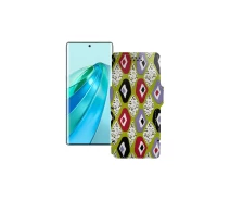 Купить - чехол для смартфона  Чехол-книга из экокожи для телефона Honor X9a Камни-цветные