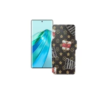 Купить - чехол для смартфона  Чехол-книга из экокожи для телефона Honor X9a Луи-Витон-коричневый