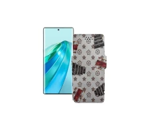 Купить - чехол для смартфона  Чехол-книга из экокожи для телефона Honor X9a Луи-Витон-белый