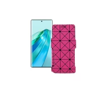 Купить - чехол для смартфона  Чехол-книга из экокожи для телефона Honor X9a Розовый ромб