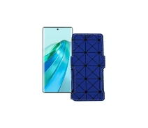 Купить - чехол для смартфона  Чехол-книга из экокожи для телефона Honor X9a Синий ромб