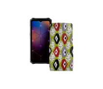 Купить - чехол для смартфона  Чехол-флип из экокожи для телефона Hotwav Cyber ​​13 Pro Камни-цветные