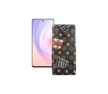 Купить - чехол для смартфона  Чехол-флип из экокожи для телефона Honor X40i Луи-Витон-коричневый