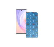 Купить - чехол для смартфона  Чехол-флип из экокожи для телефона Honor X40i Фэшн голубой