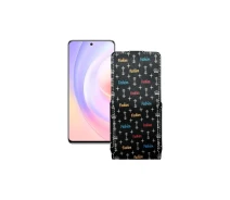 Купить - чехол для смартфона  Чехол-флип из экокожи для телефона Honor X40i Фэшн черный