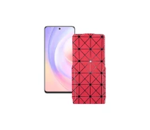 Купить - чехол для смартфона  Чехол-флип из экокожи для телефона Honor X40i Красный ромб