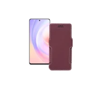Купить - чехол для смартфона  Чехол-книга из экокожи для телефона Honor X40i Бордовый