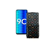Купить - чехол для смартфона  Чехол-флип из экокожи для телефона Honor 9c Фэшн черный