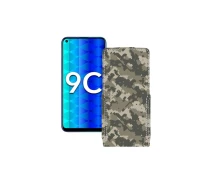 Купить - чехол для смартфона  Чехол-флип из экокожи для телефона Honor 9c Хаки-зеленый