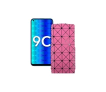 Купить - чехол для смартфона  Чехол-флип из экокожи для телефона Honor 9c Розовый ромб