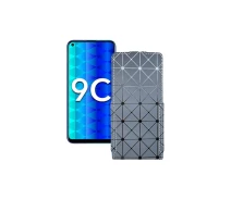 Купить - чехол для смартфона  Чехол-флип из экокожи для телефона Honor 9c Серый ромб